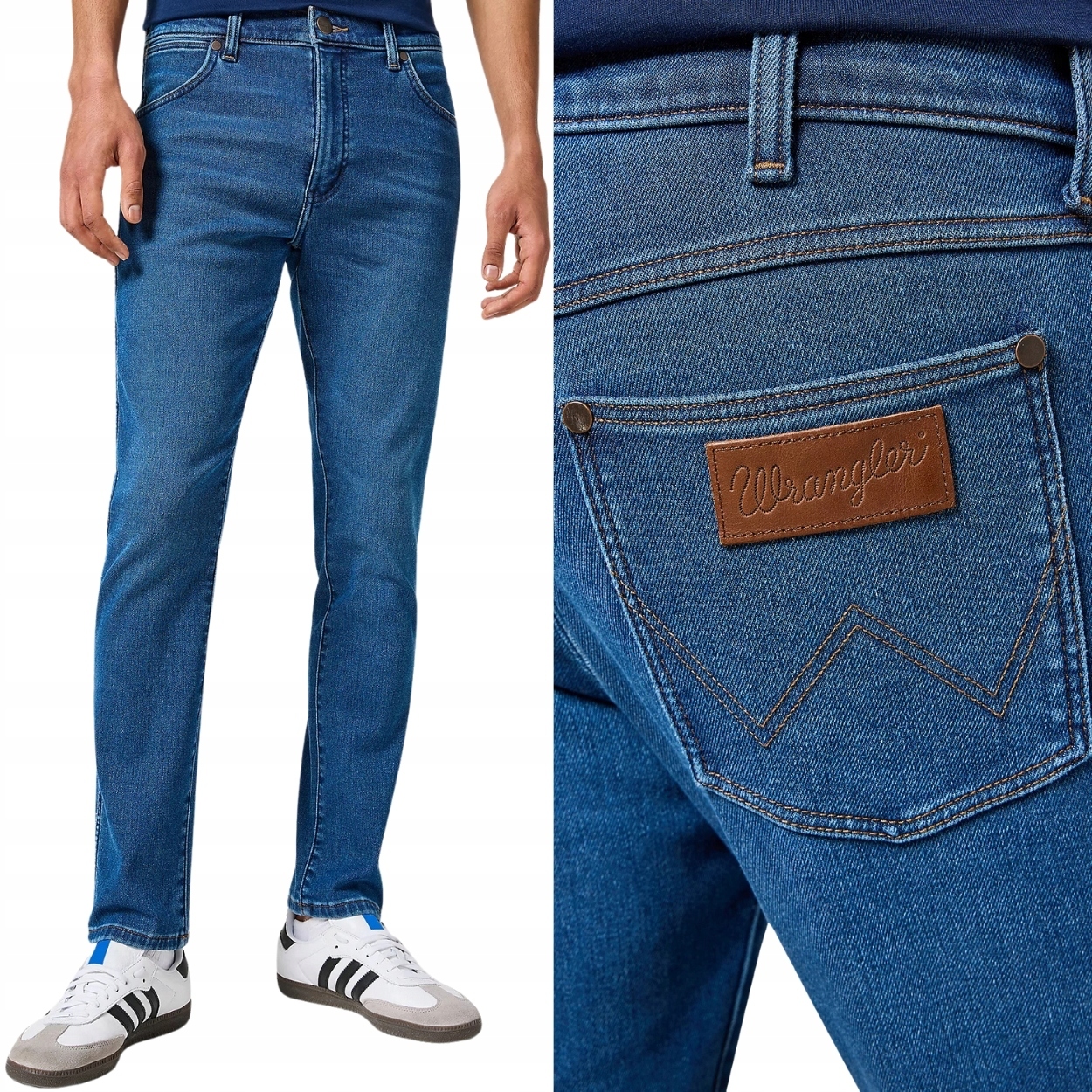 Wrangler Larston slim Gavin zateplené přiléhavé džínové kalhoty W27 L32