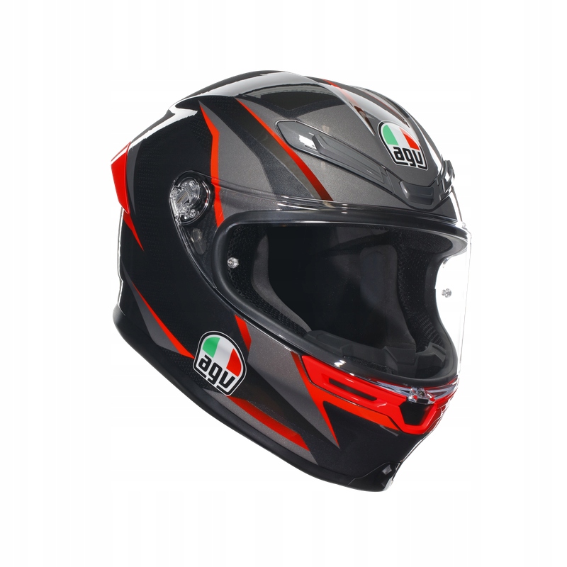 Integrálna prilba Agv K6 S Slashcut čierna/šedá/červená XL