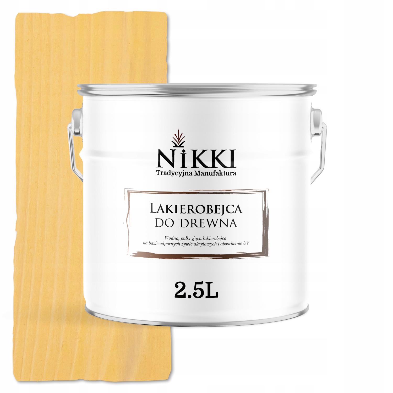 Lakovník Na Dřevo 3V1 Extra Lazura Borovice Polomat 2.5L Ochranná Uv Ochrana
