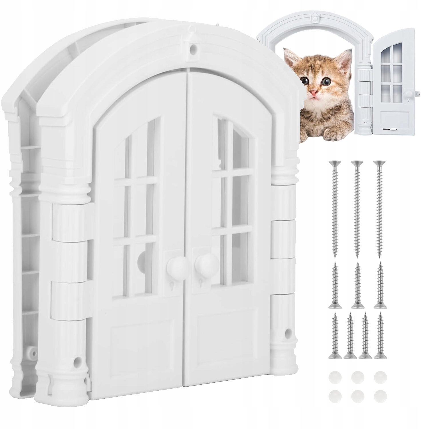 Levně Oboustranná Dvířka Pro Kočky Široké Otevírání Vstup A Výstup Zdarma