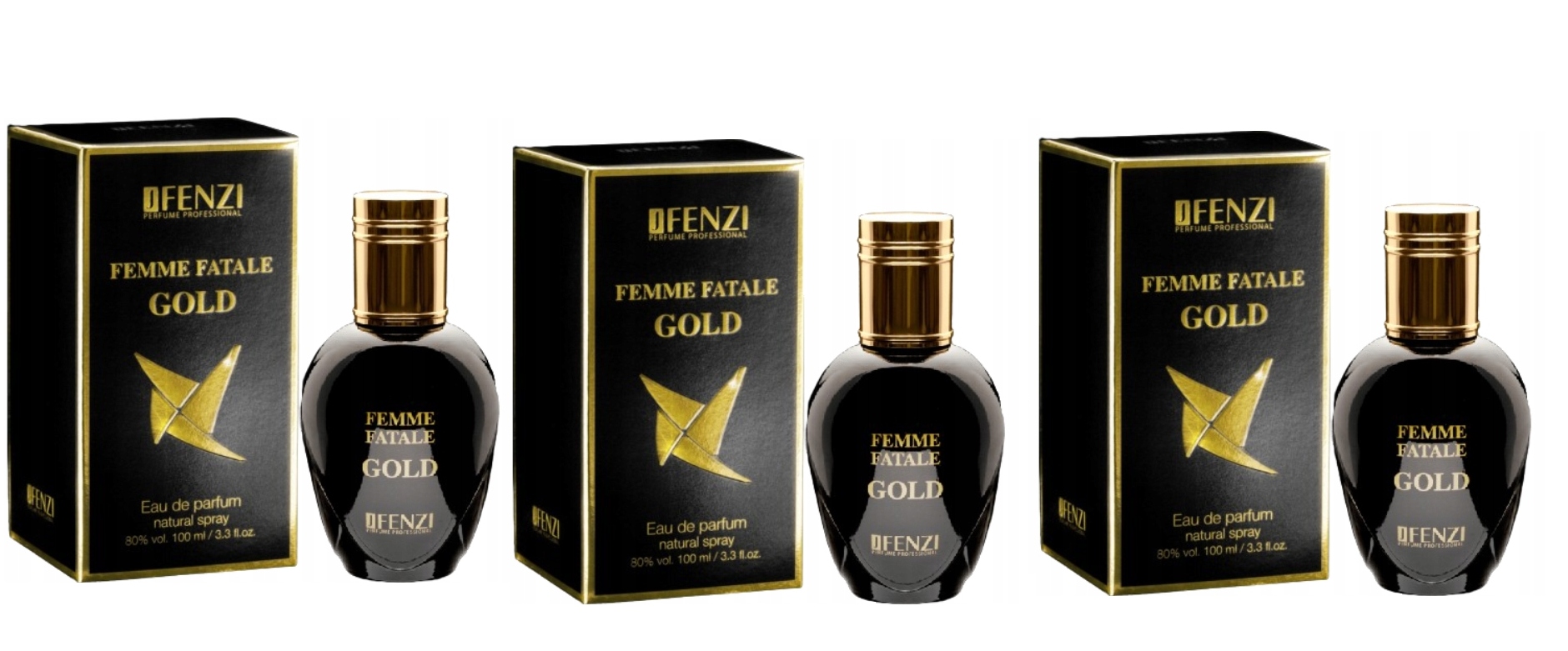 JFenzi Femme Fatale Gold 3x100ml Edp