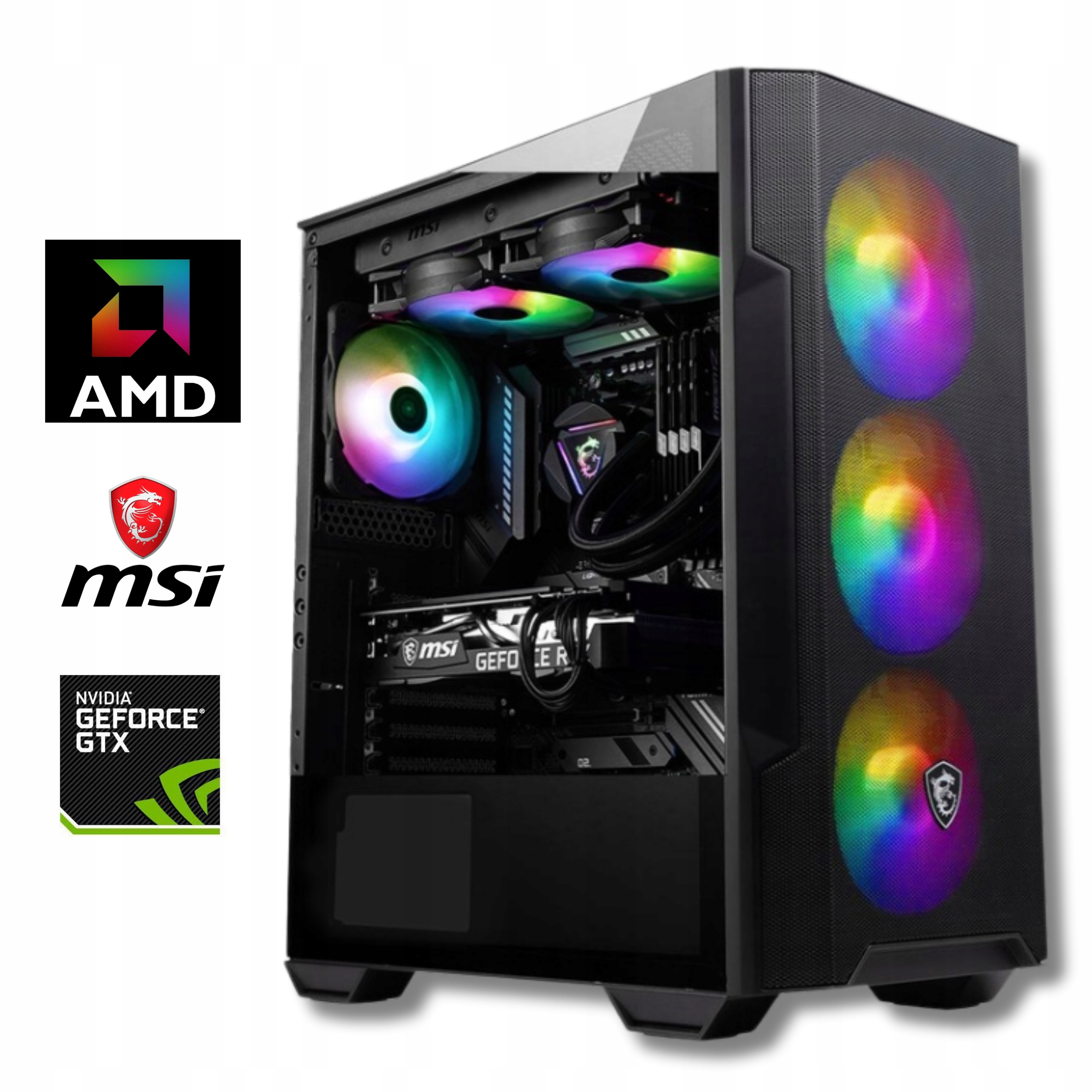 ゲーミングPC Ryzen5-3600/16GB/SSD1TB/GTX1660s（あすつく 中古