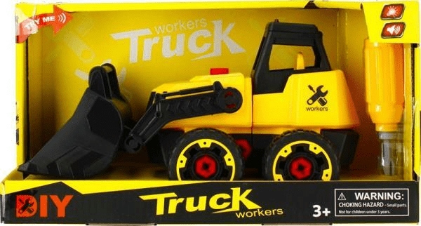 Koparka Mega Creative Spychacz żółto-czarna