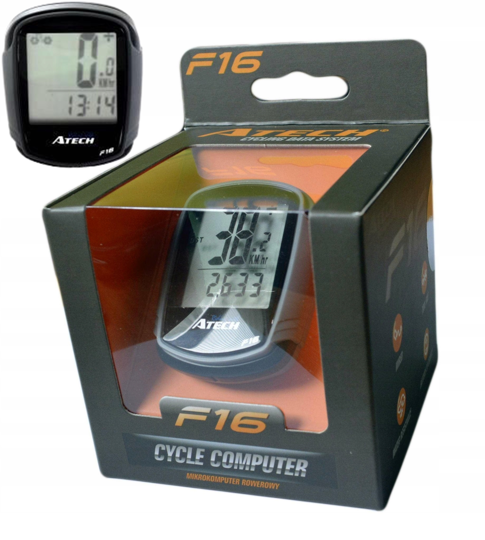 

Licznik Rowerowy 16 Funkcji Atech Z Temperaturą