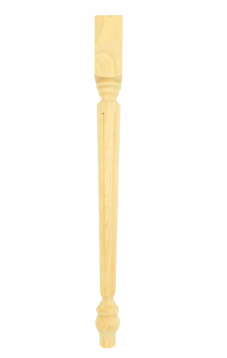 Dřevěná nábytková noha stůl tralka buk surový 7x7 cm H 74 cm
