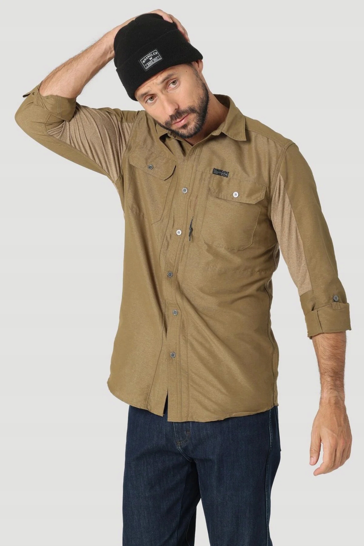 Pánská košile Wrangler Mixed Shirt Kangaroo WA5BEHH60 S