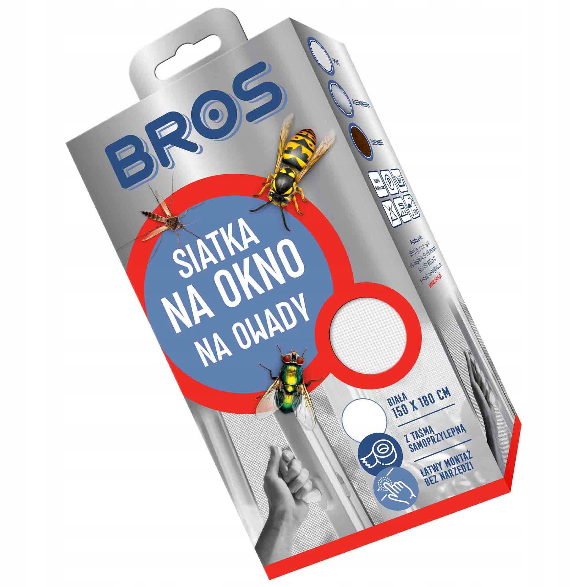 

Bros Siatka Na Okno 150X180 Biała