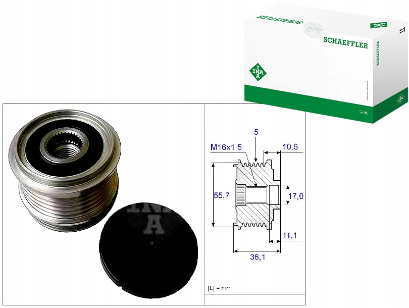 INA535 0161 10 Pásové Kolo Alternátoru Volvo Asistent řidiče #33