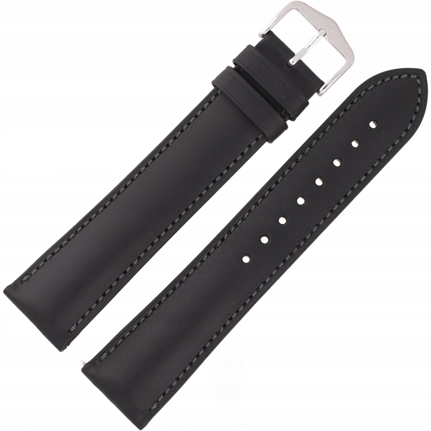 Pásek k hodinkám Hirsch 01002250-2-22 černý 22 mm