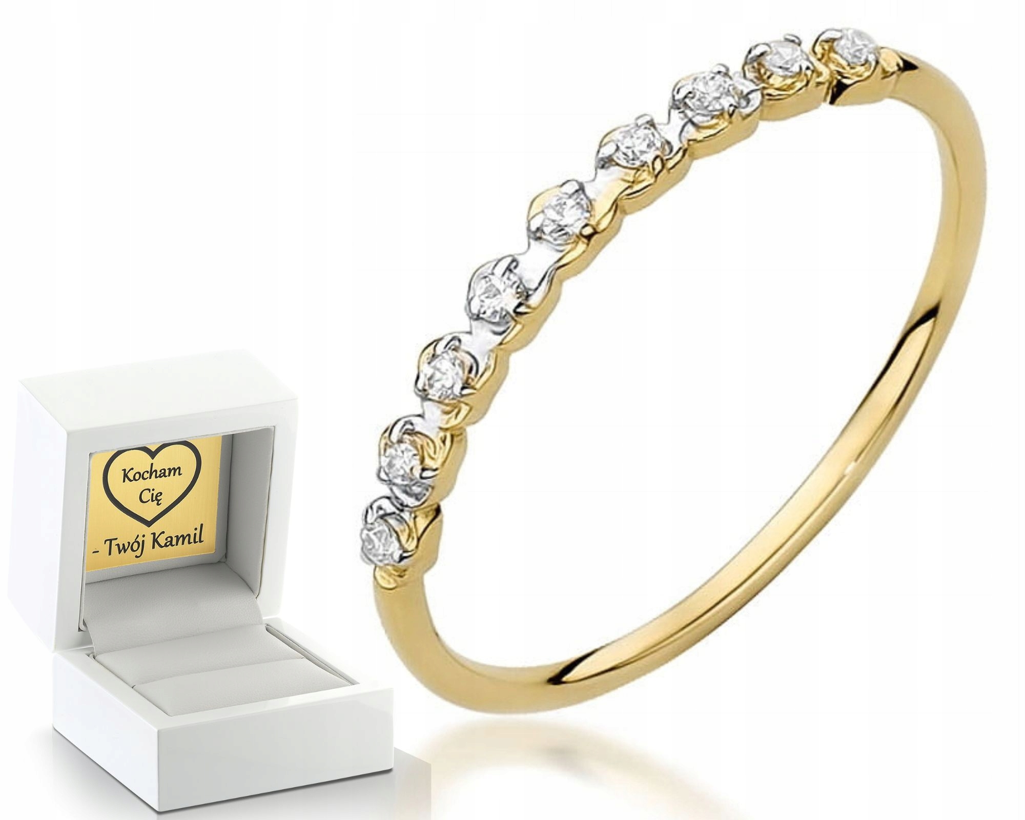 Prstýnek Prsten S Brilianty Gravírování Bonus