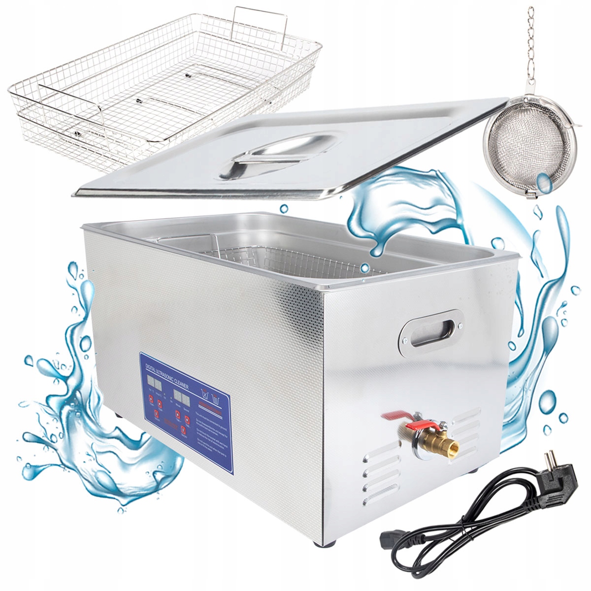 Ultrazvuková myčka 22 l, vana TH-80A 1080 W, kosmetický sterilizátor