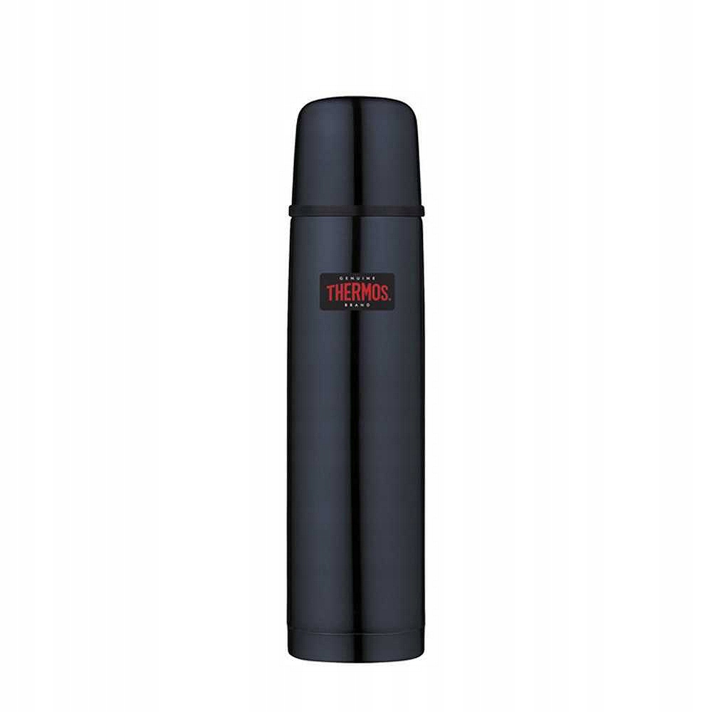 Termoska s tlačítkem na uzávěru 750 ml a hrnkem Thermos, tmavě modrý
