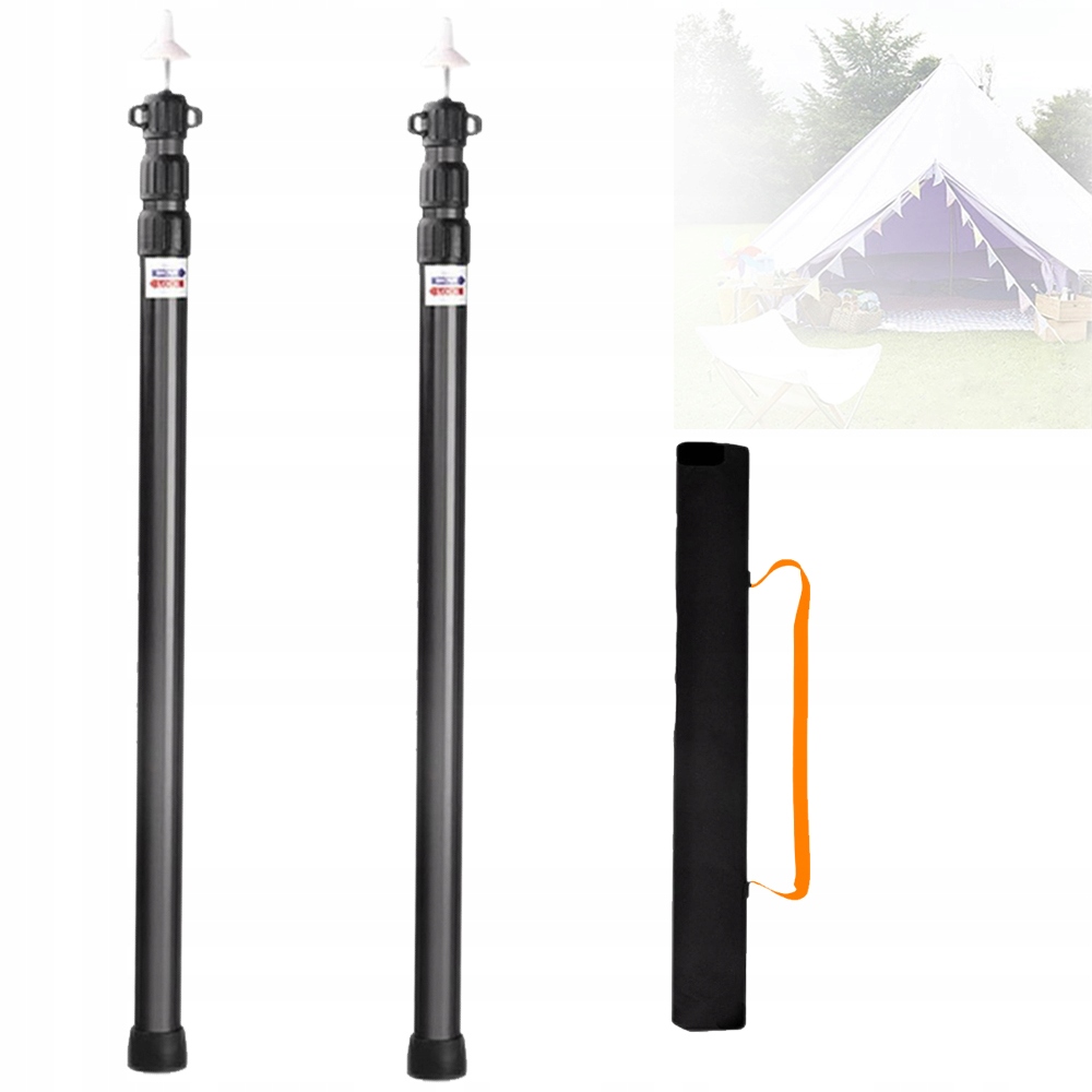 2 Ks Teleskopická Slitina Hliníku Pro Markýzu Do Kempingového Stanu