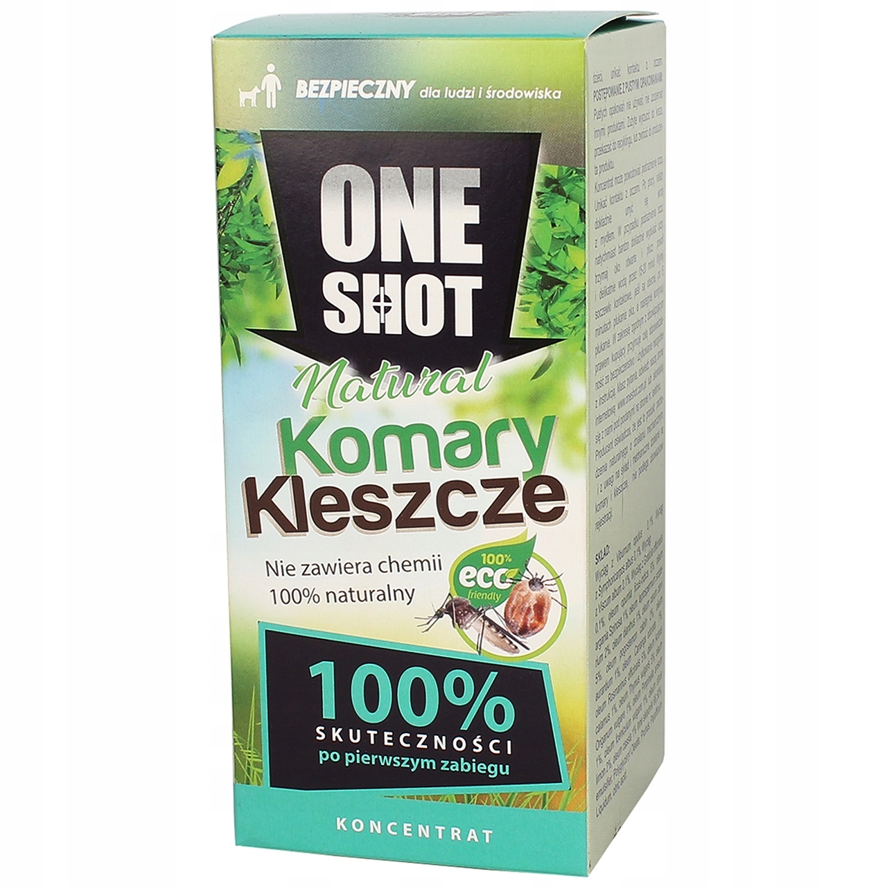 

Naturalny Oprysk na Komary Kleszcze 250ml One Shot