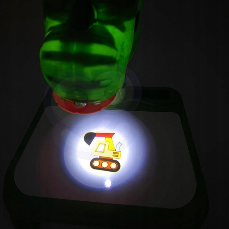 WOOPIE Drawing Board Dinosaur Projector + Markers Materiał plastik