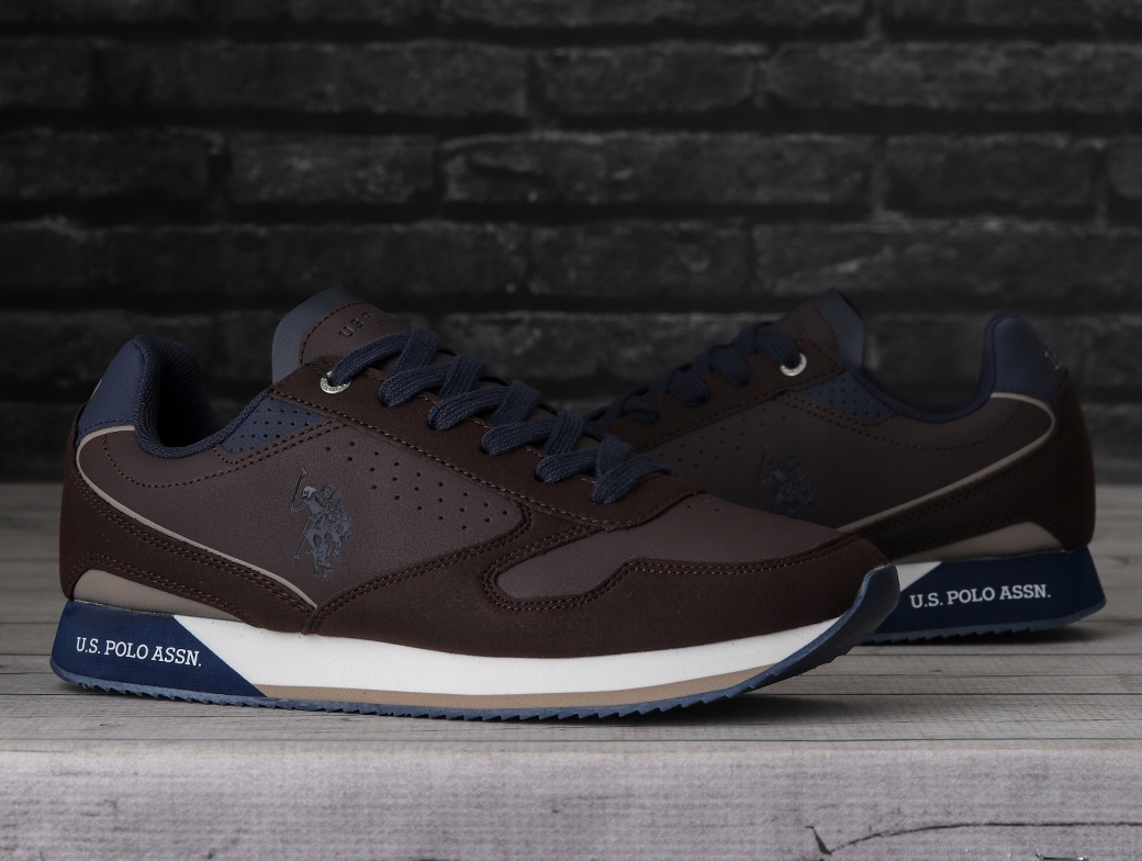 Buty męskie U.S. Polo Assn. BROWN BLUE Marka U.S. Polo Assn.