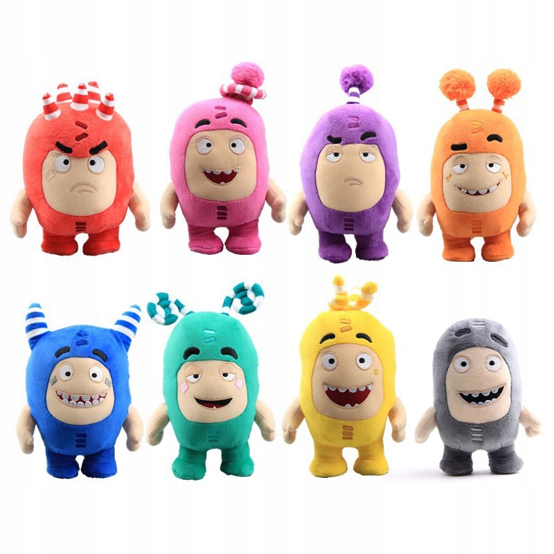 8SZT MASKOTKA PLUSZAK ZABAWKA ODDBODS ANIME 18CM