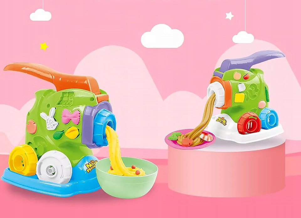 CIASTOLINA MAKARONOWA + MASZYNKA DO CIASTOLINY ZESTAW- KREATYWNY DLA DZIECI Kod producenta 5903772586169