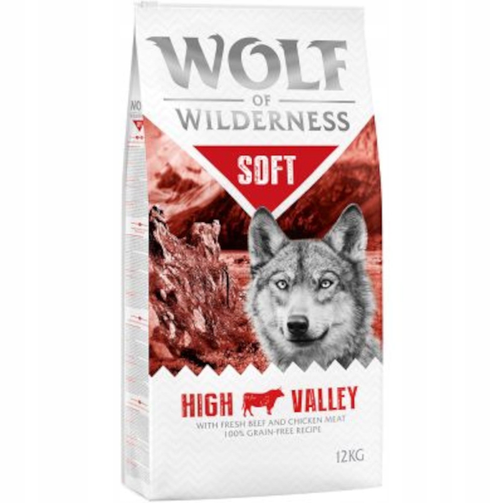 Wolf of Wilderness „Soft High Valley”, hovězí, 12 kg