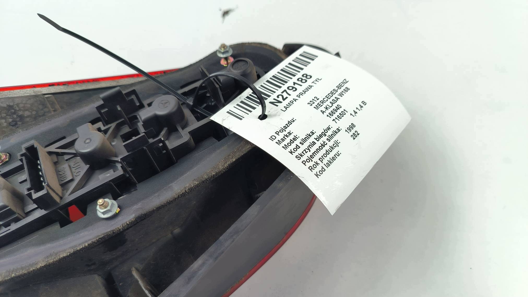 light right rear part MERCEDES-BENZ A-KLASA W168