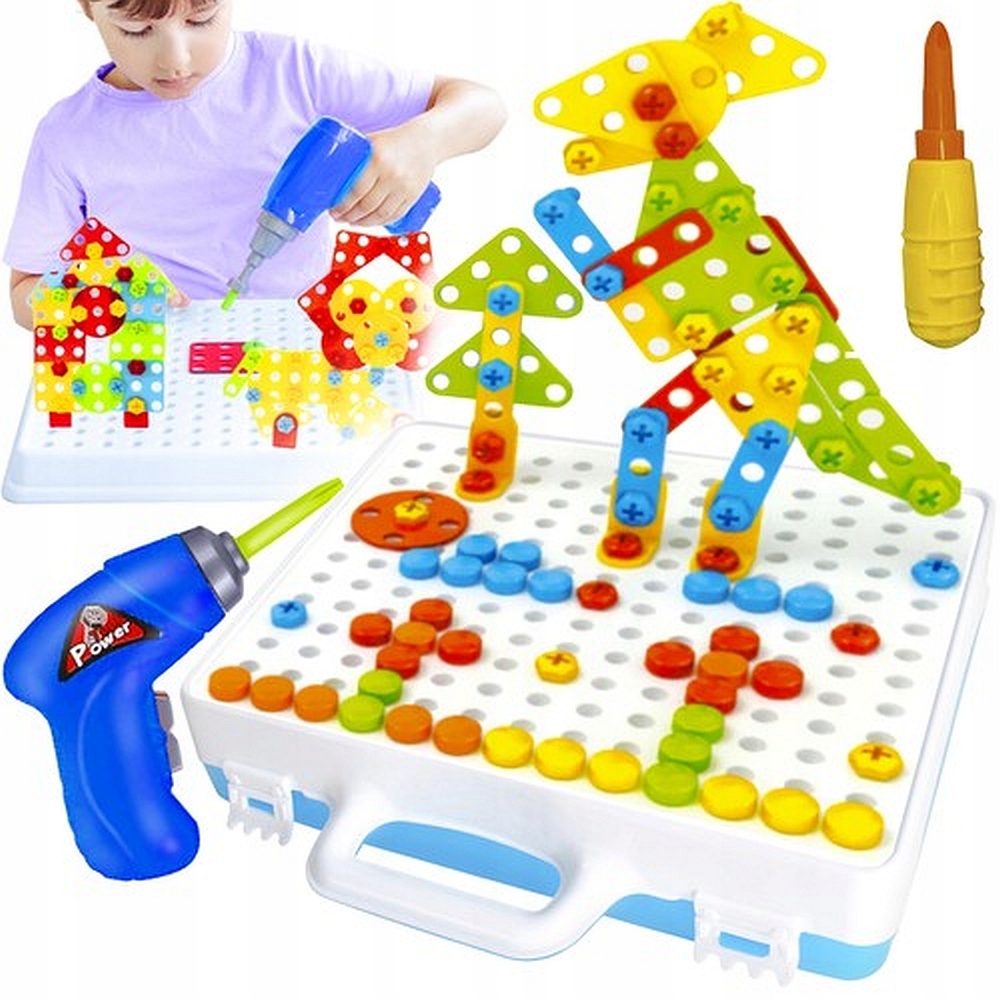 

Walizka Śrubki Wiertarka Zestaw Konstrukcyjny 3D