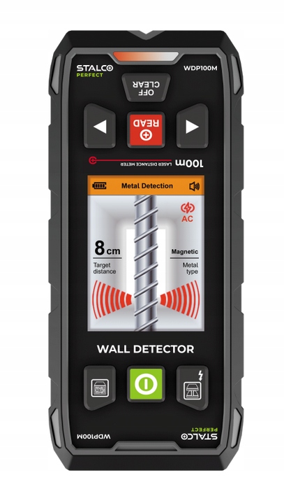 Wykrywacz drewna, metalu, profili, przewodów Perfect Stalco S058198001