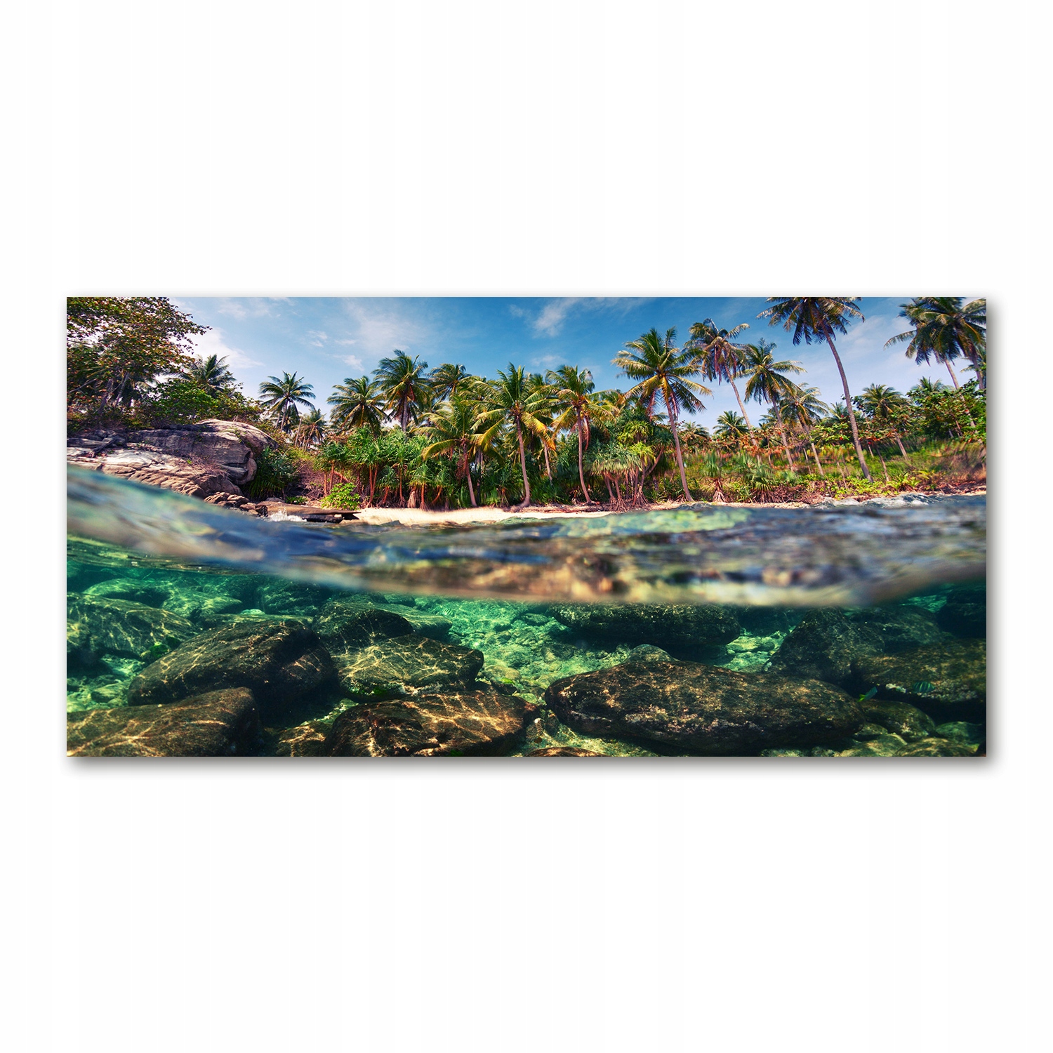

Foto obraz szkło akryl Tropikalna plaża 120X60 cm
