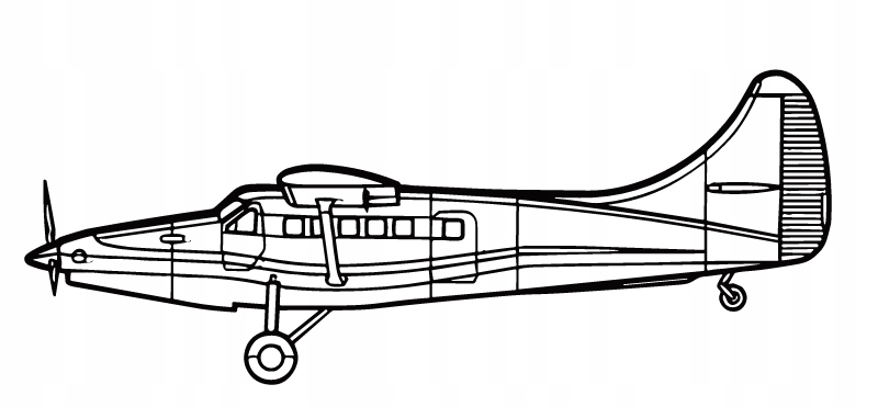 nástěnná dekorace Obraz Letadlo DHC-3T Otter