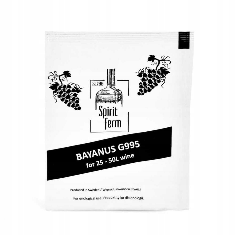 

Drożdże Winiarskie Spirit Ferm Bayanus G995 25-50L
