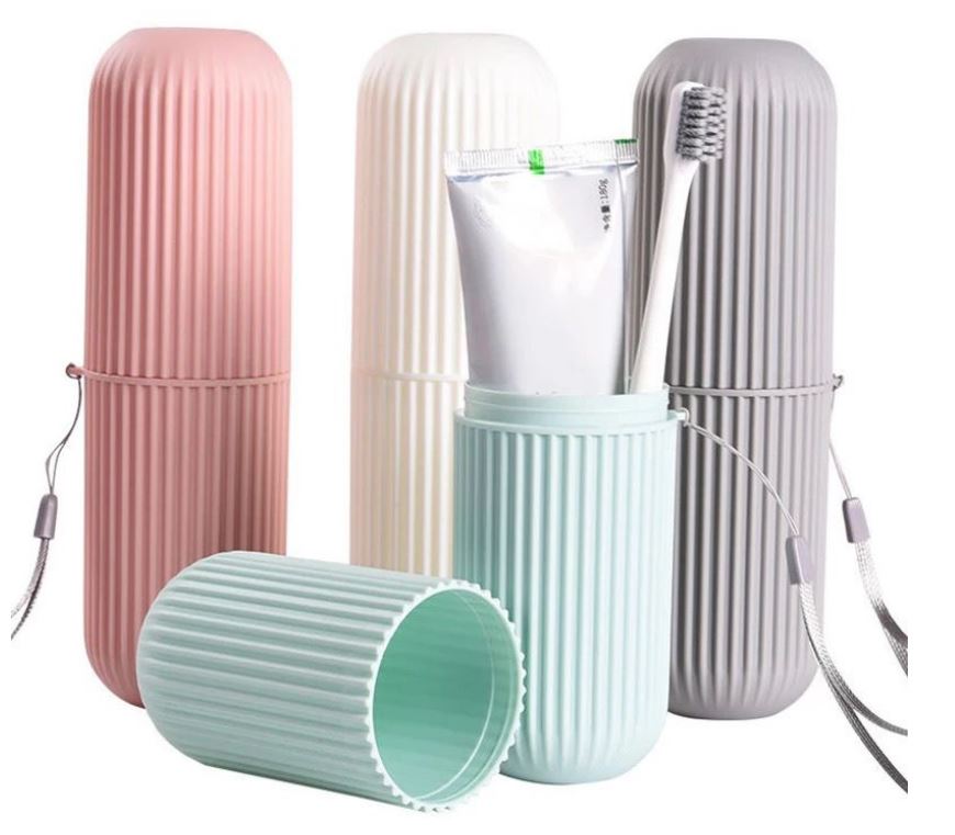 PORĘCZNE ETUI POJEMNIK NA SZCZOTECZKĘ PASTĘ DO ZĘBÓW PODRÓŻNE KOSMETYCZKA Maks. szerokość 9.5 cm