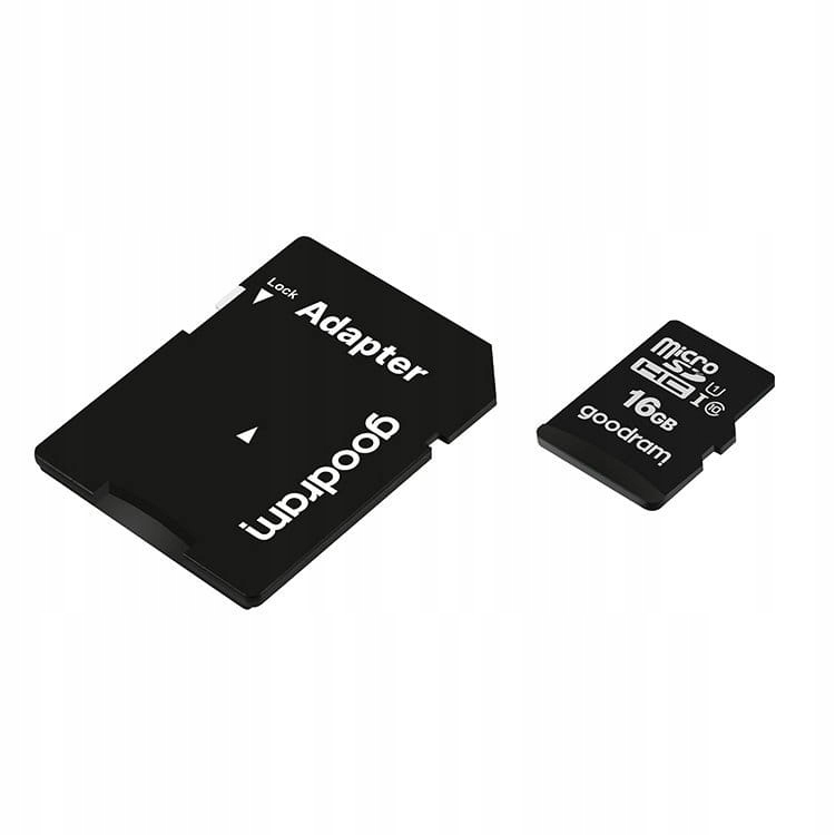 PENDRIVE Karta pamięci Goodram 16 GB micro SD HC UHS-I class 10, adapter SD Pojemność karty 16 GB