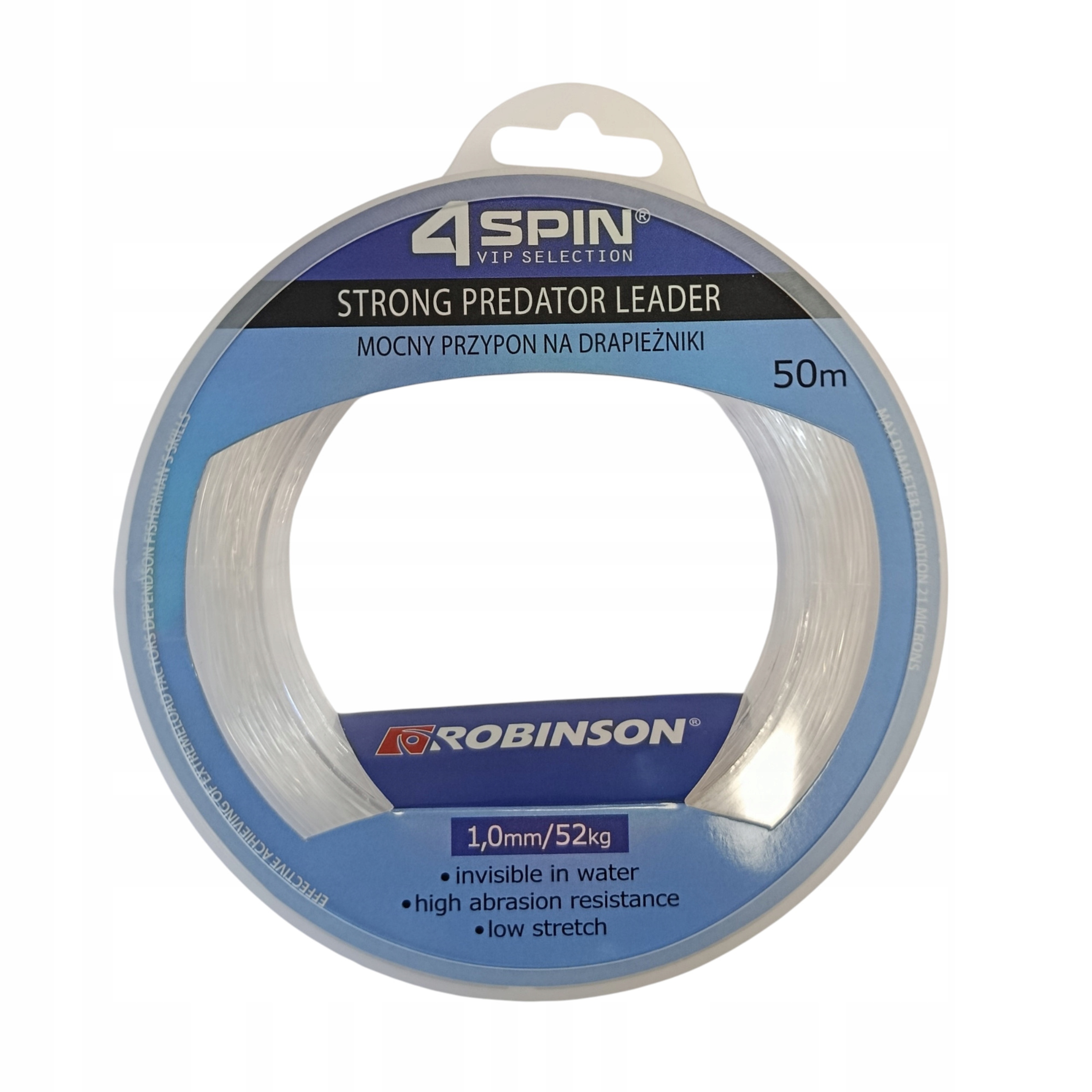 Przypon na drapieżniki Predator Leader 4SPIN 1,0mm 50m Robinson