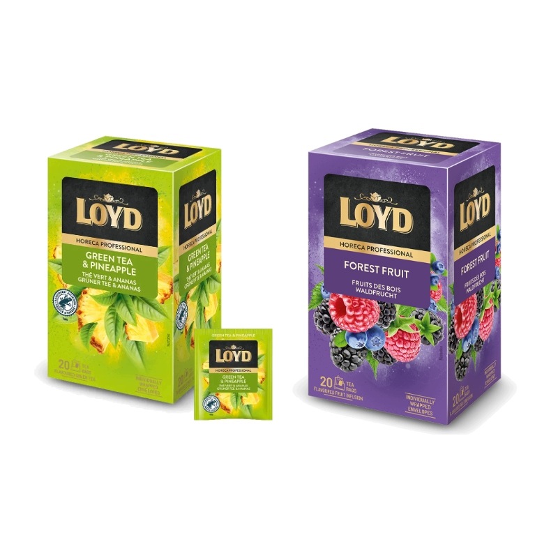 Loyd Čaj Forest Fruit Green Tea Pineapple Horeca 2x20 sáčků