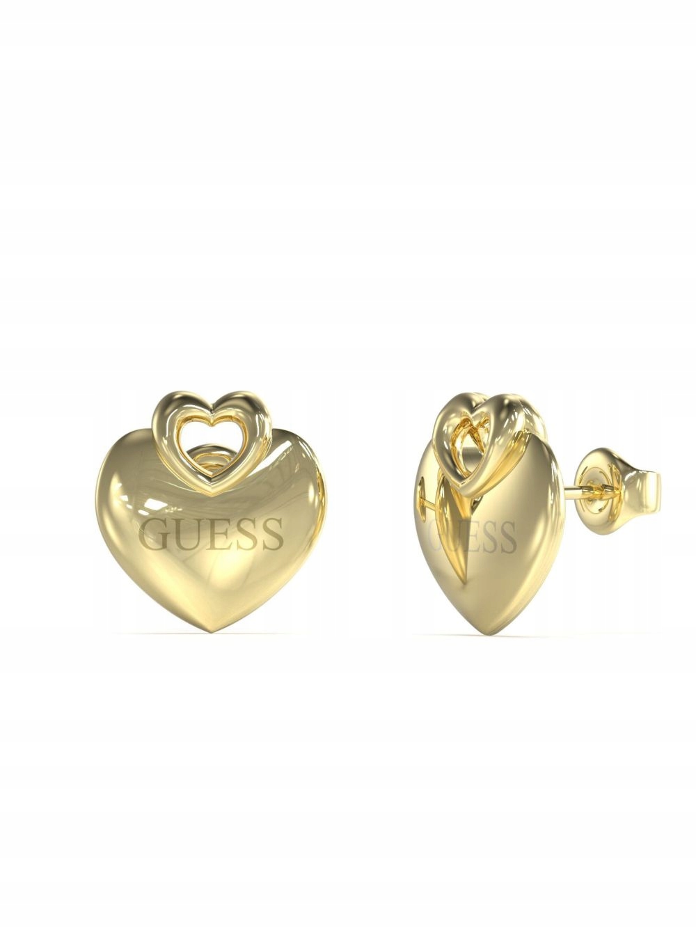 Guess Crazy In Love zlaté náušnice srdce JUBE05218JW-YG