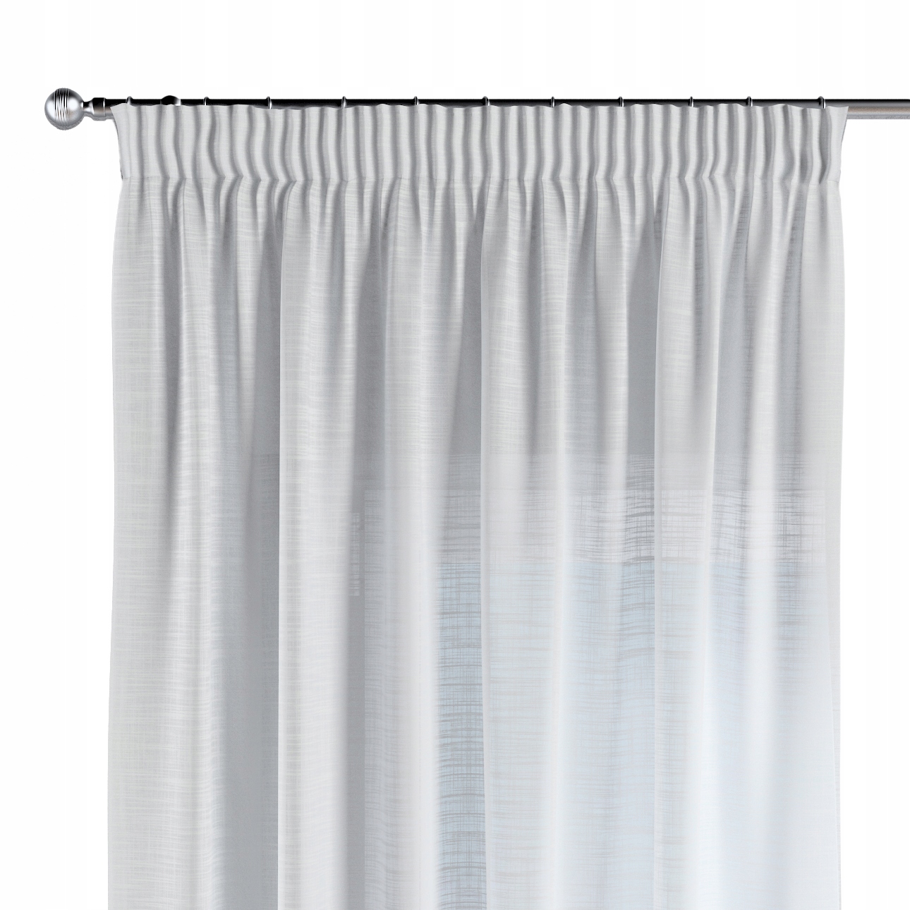 Záves na vlnitej páske 1 ks 140x260 cm biely