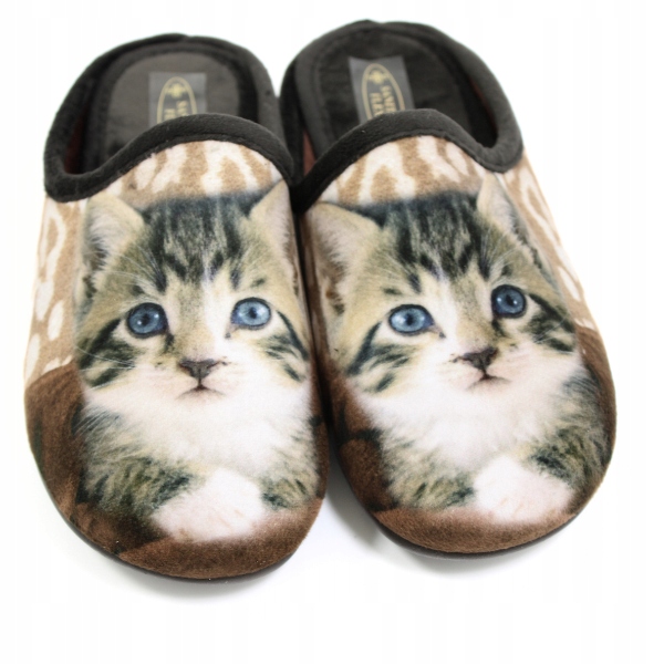 Pantofle s kočičkou Sanital Flex hnědé Z30758X vel. 39