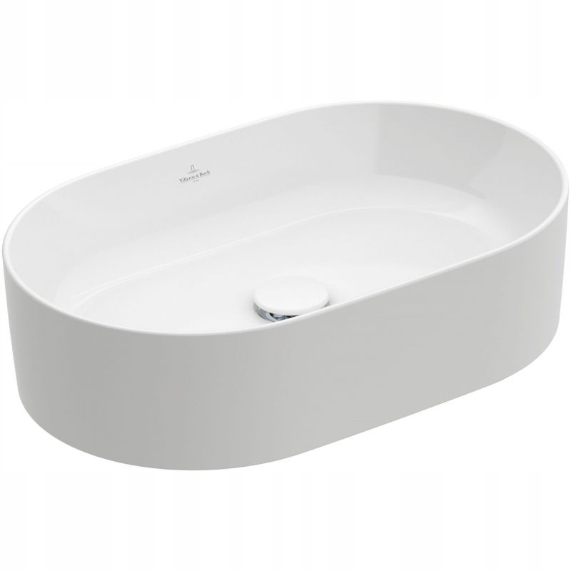 Umywalka Nablatowa owalna Villeroy&Boch Collaro 56 cm biały 4A1956R1