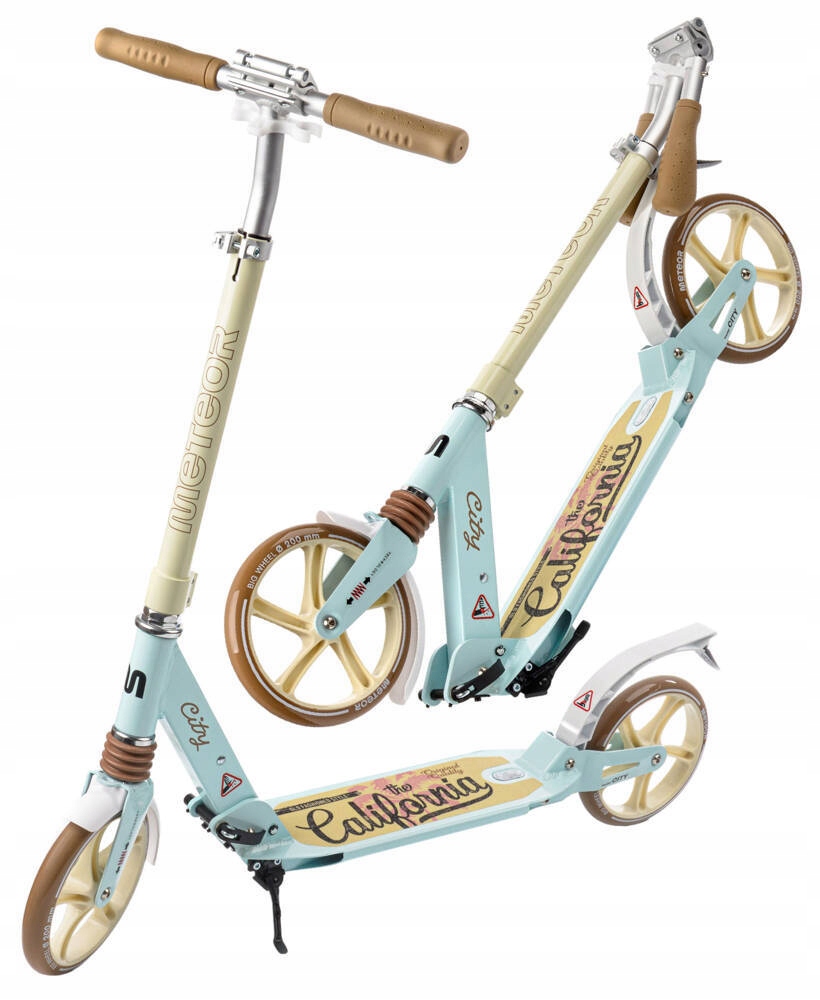 Meteor Hulajnoga Klasyczna Regulowana Młodzieżowa Koła 200 mm Z Amortyzacją