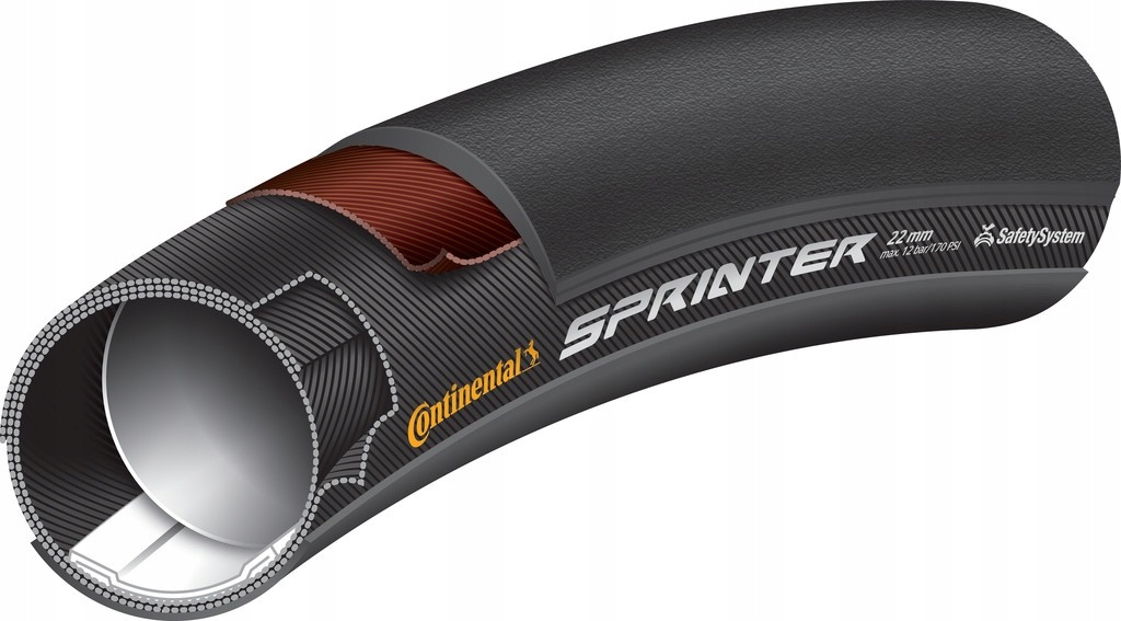 Continental Plášť Sprinter 28"x25mm Cerná/ cerná