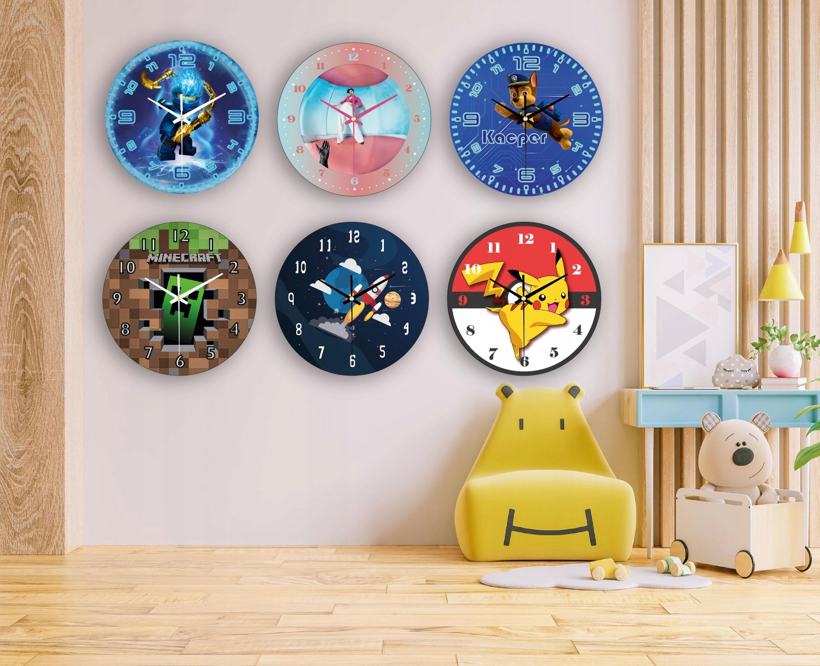 Zegar Ścienny Dla Dzieci Harry Potter Hedwiga 30cm Marka Plexido