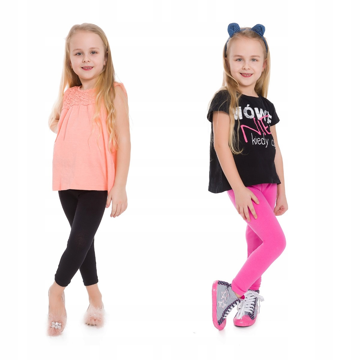 

Zestaw 2X Legginsy Dziecięce Getry 116