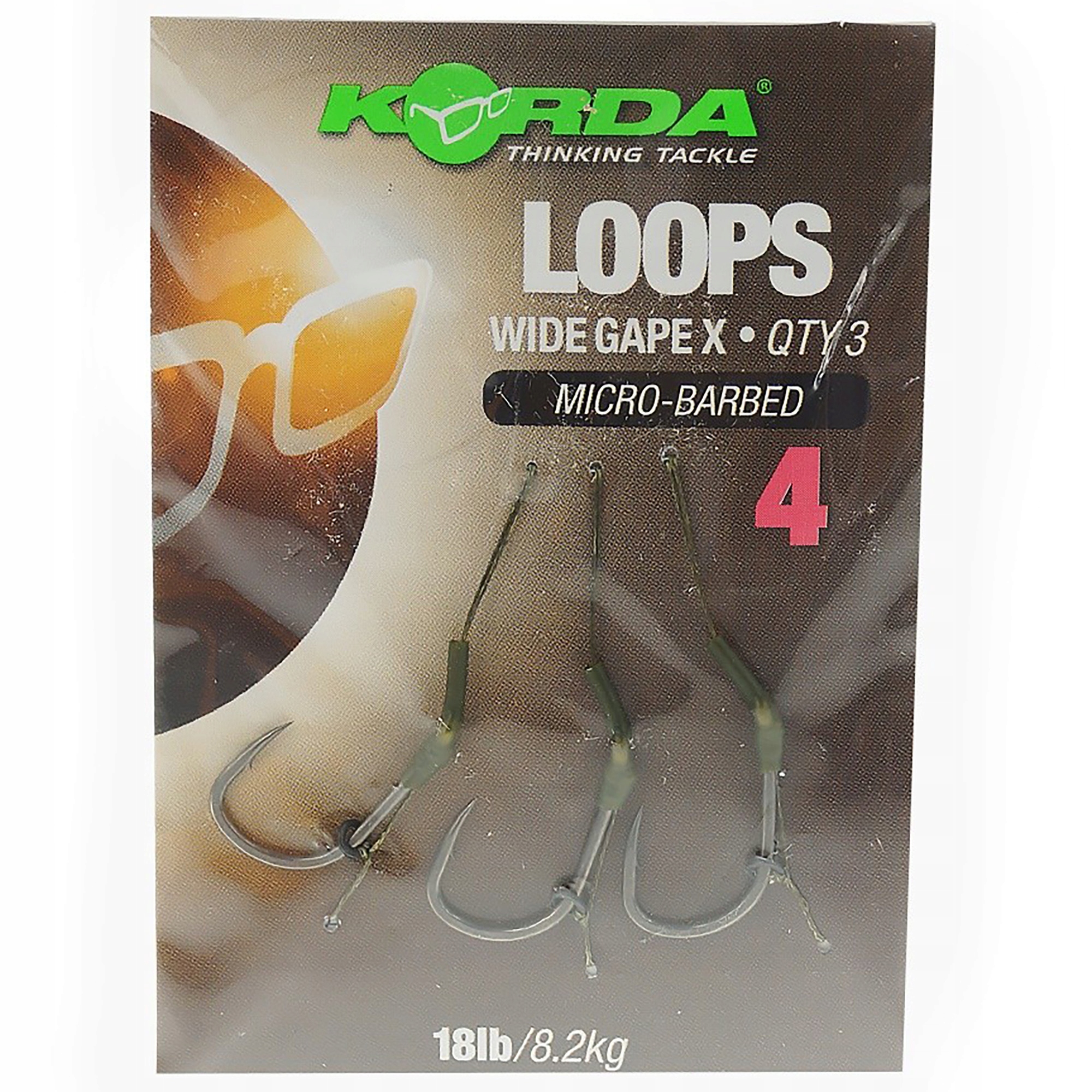 Przypon karpiowy Loop Rigs Wide Gape X Rig rozmiar 4 Korda