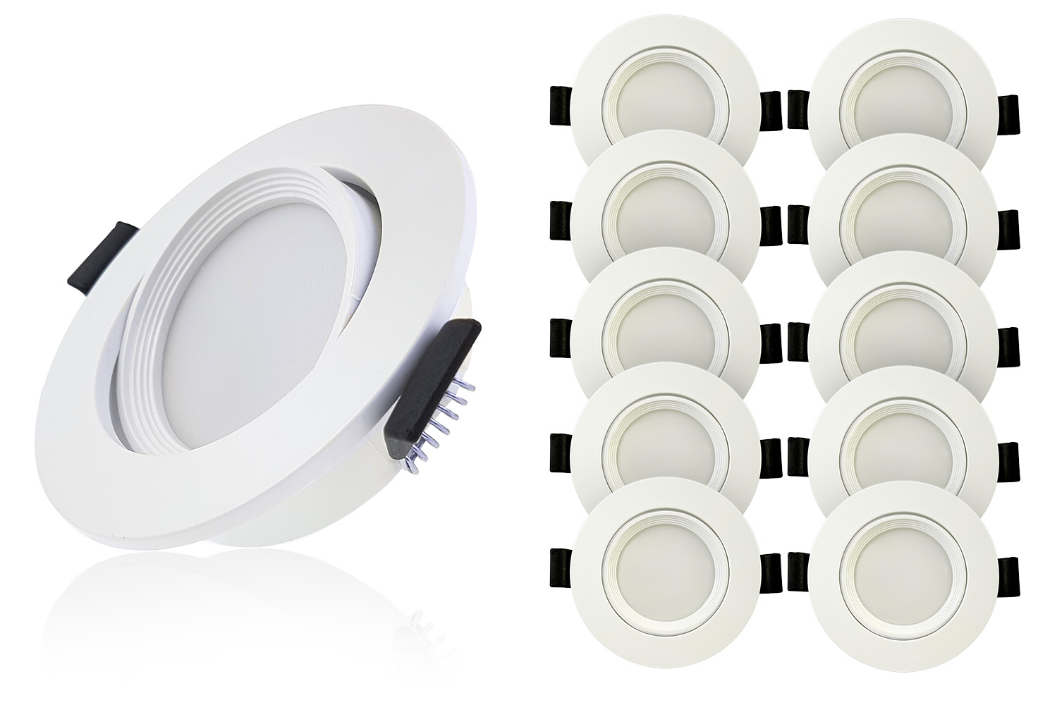 

10x Oprawa wpustowa oczko uchylne lampa Led 3W 15