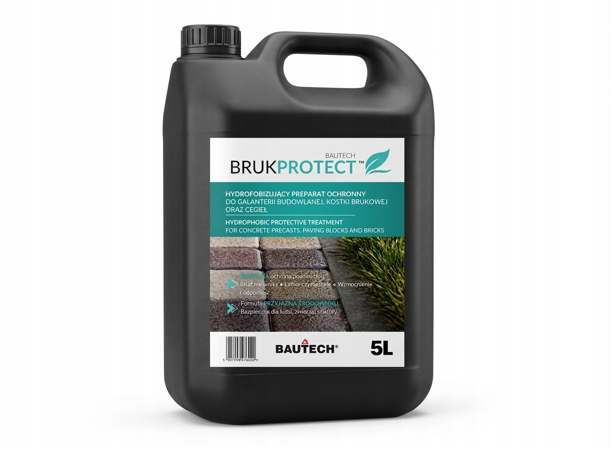 Impregnat Do Kostki Brukowej Efekt Naturalnej Kostki Wodny Bezbarwny 5L