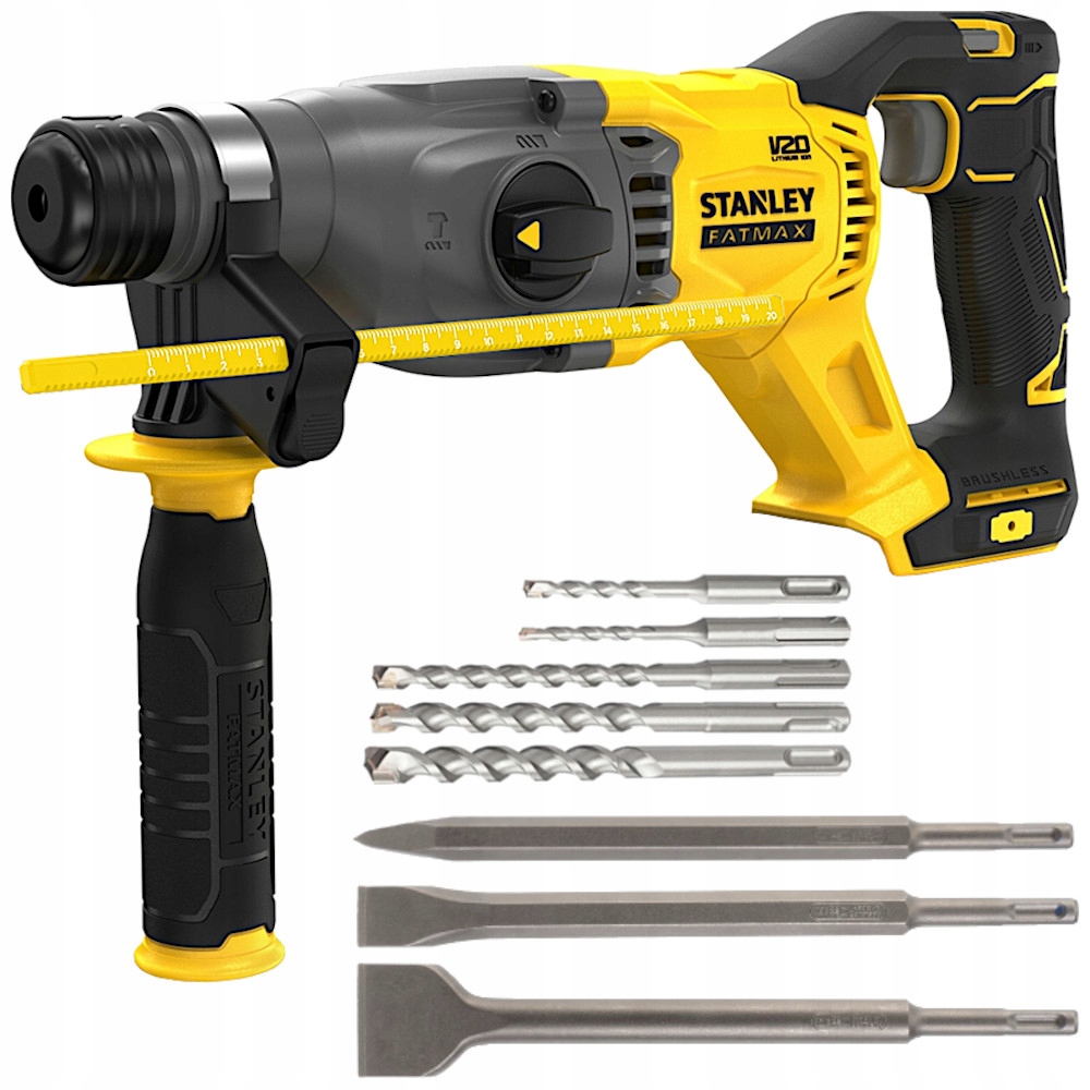 Stanley Młotowiertarka Sds+ 18V SFMCH900B Body Zestaw 8 wierteł i dłut