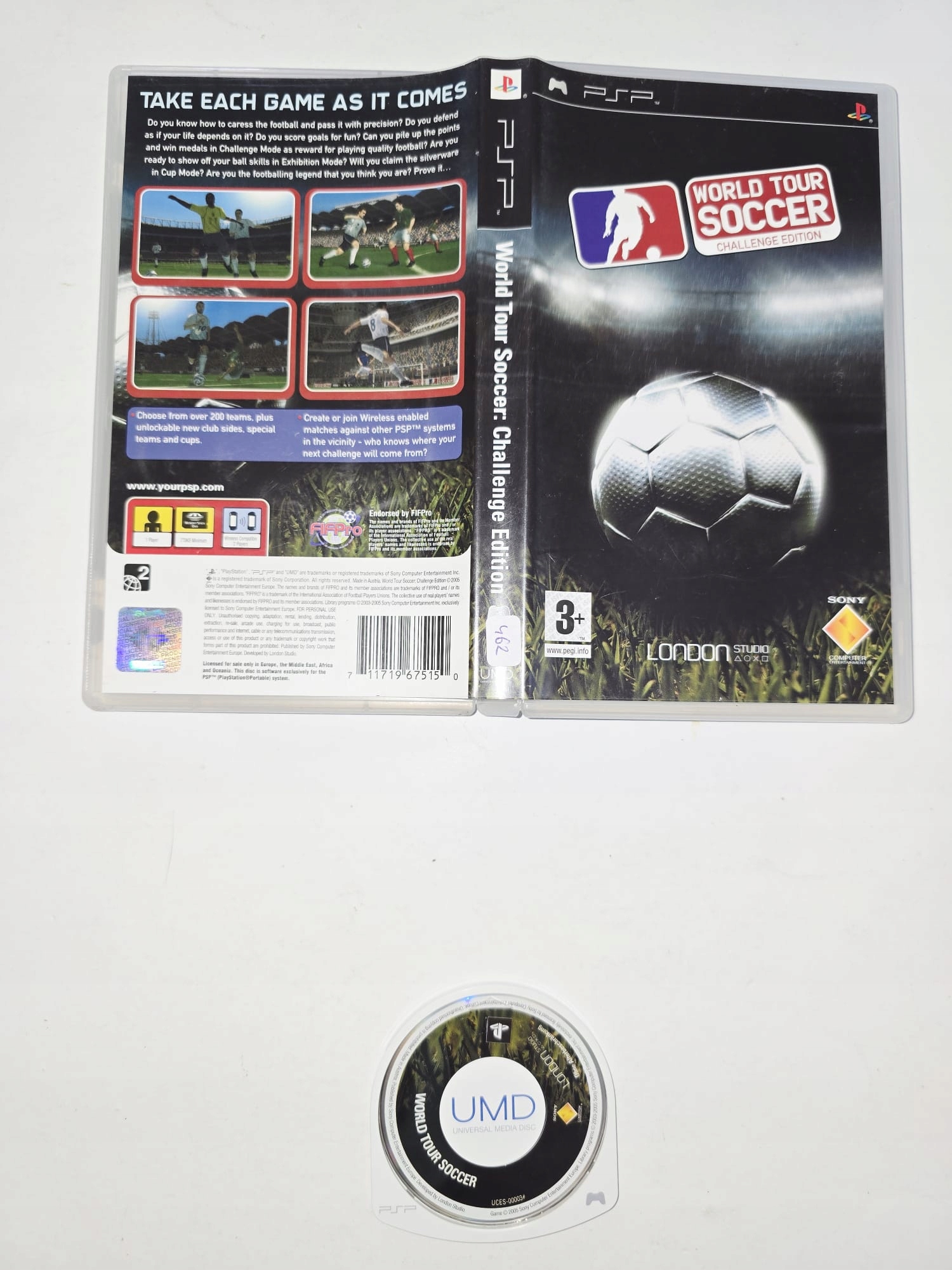 WORLD TOUR SOCCER : CHALLENGE EDITION SONY PSP 3XA