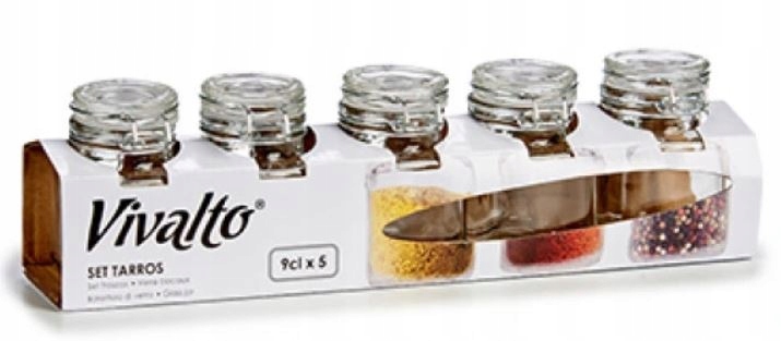 

Słoik na przyprawy Zestaw komplet 90 ml 5 szt