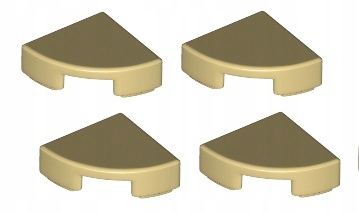 

Lego płytka gładka zaokr 1x1 piaskowa tan 4x 25269