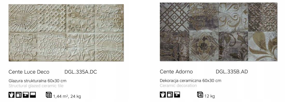 CERAMSTIC CENTE PŁYTKI LESZNO Zastosowanie wewnątrz