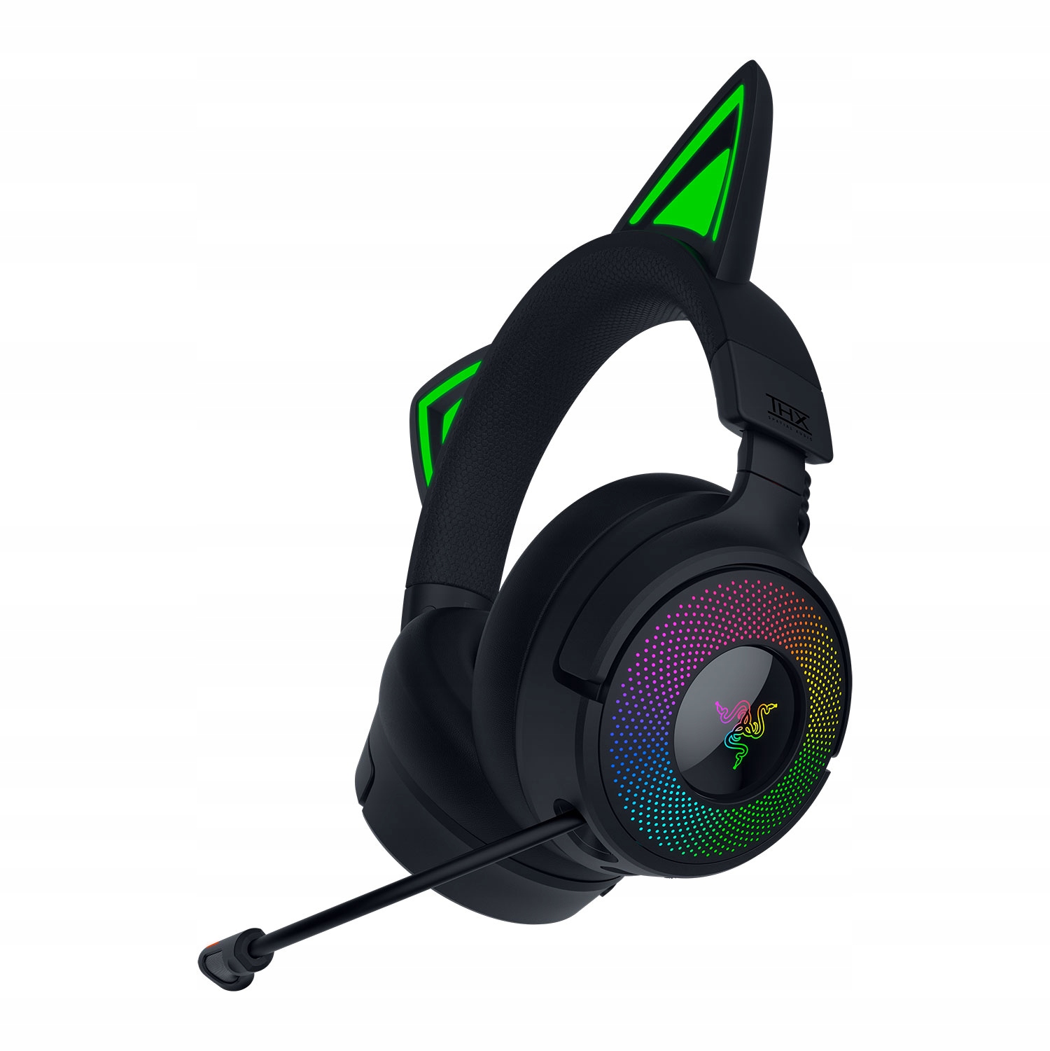 Razer Kraken Kitty V3 Pro Bezprzewodowe słuchawki gamingowe czarne
